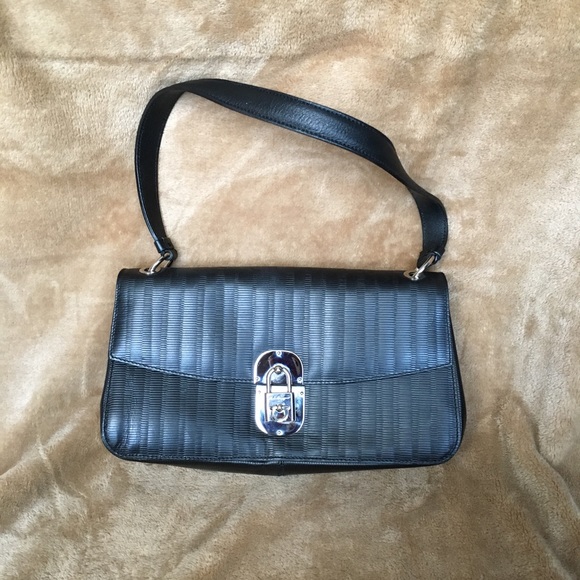 Black Ferragamo Shoulder Bag - Picture 1 of 5